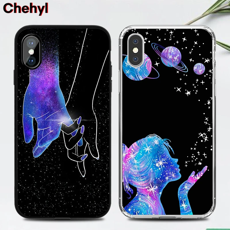 Роскошные чехлы для телефонов Universe IPhone X XS MAX XR 8 7 6s Plus Starry Sky мягкий силиконовый