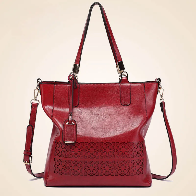 WINE RED BAG Женская сумка на плечо, роскошная женская сумка, большие сумки, дизайнерская летняя сумка, сумка-тоут, клатч, винтажная сумка-мессенджер, коричневая кожаная сумка - Цвет: WINE RED BAG