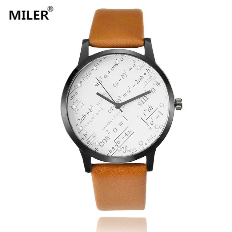 Мужские часы Miler, модные, геометрические, математические, часы с узором, повседневные, мужские, s часы, Relogio Masculino mannen horloge
