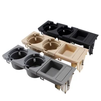 sktoo double hole car vehicle front center console storage box coin cup holder for bmw e46 3series 1999 2006 51168217957