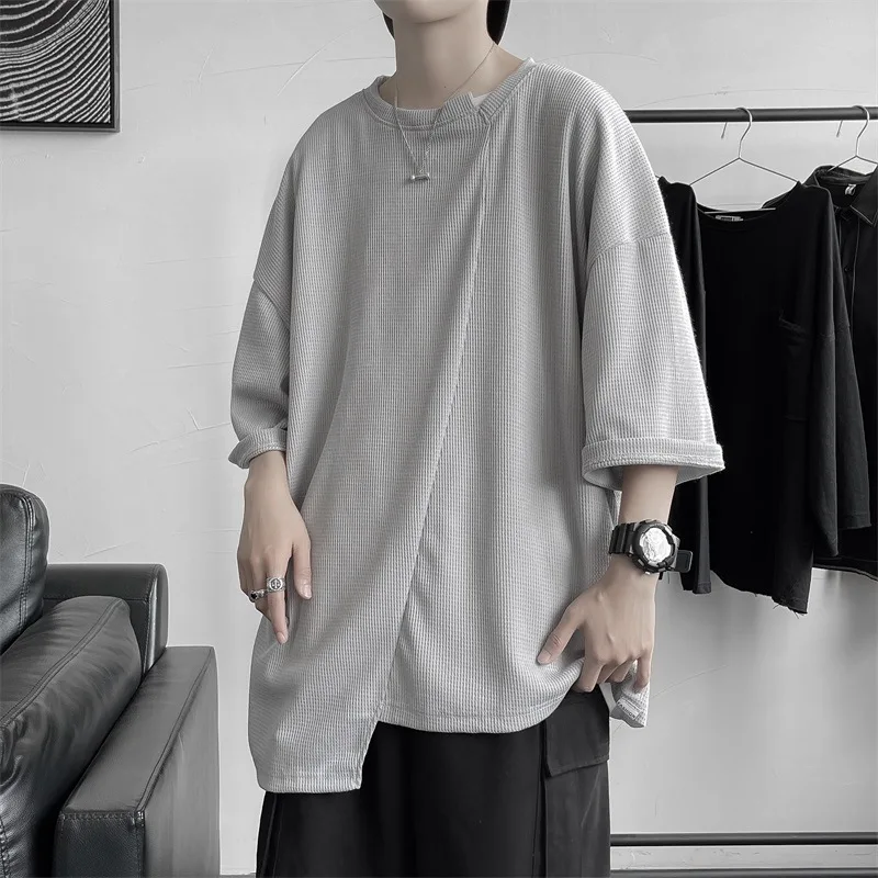 

Short-Sleeved T-Shirt Men's Summer Ins Hong Kong Style Korean Version Of The Trend Loose And Handsome Casual Shirt