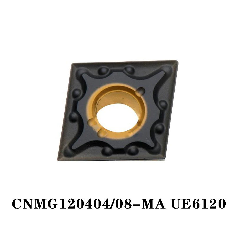

100% Original CNMG CNMG120404-MA UE6120 CNMG120408-MA 10pcs Carbide Insert CNC lathe Insertion Efficient And Durable Machined