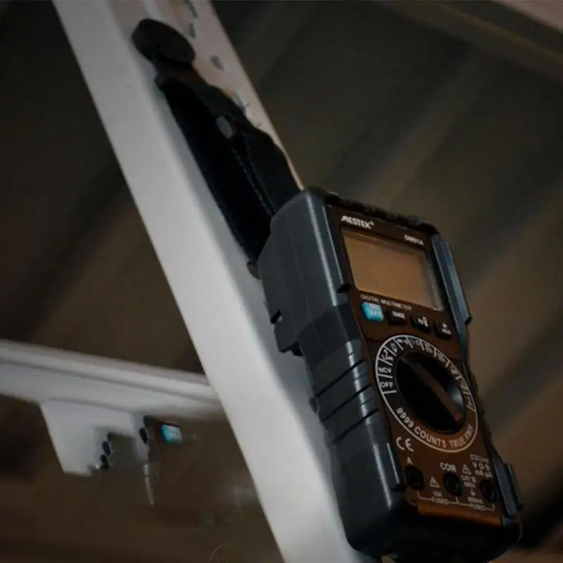 Сильный магнит Черный мультиметр ремешок Практичный комплект портативный