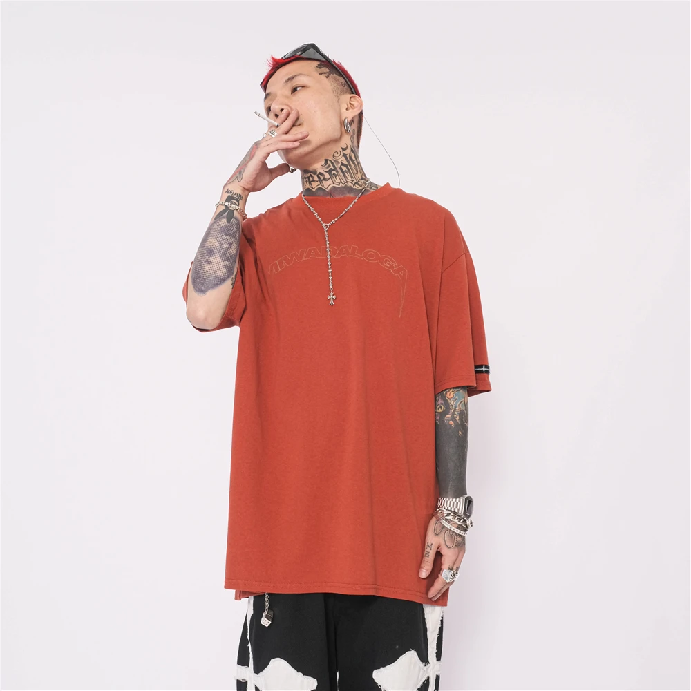 

Butterfly oversized t shirt Hip Hop Streetwear Tshirt Harajuku Summer Cotton Tops Tees mens clothing LSD35