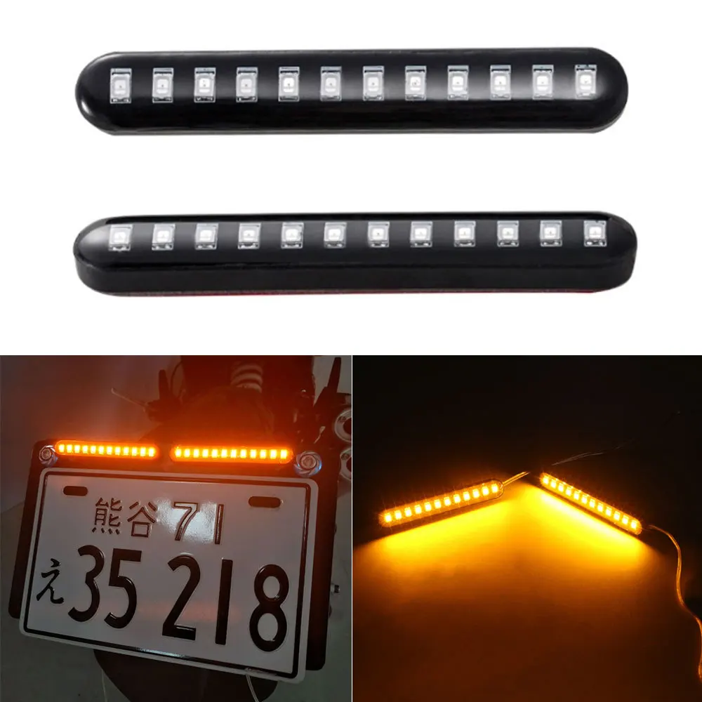 Универсальный мигающий светильник 2 шт. последовательный поток 12 светодиодных