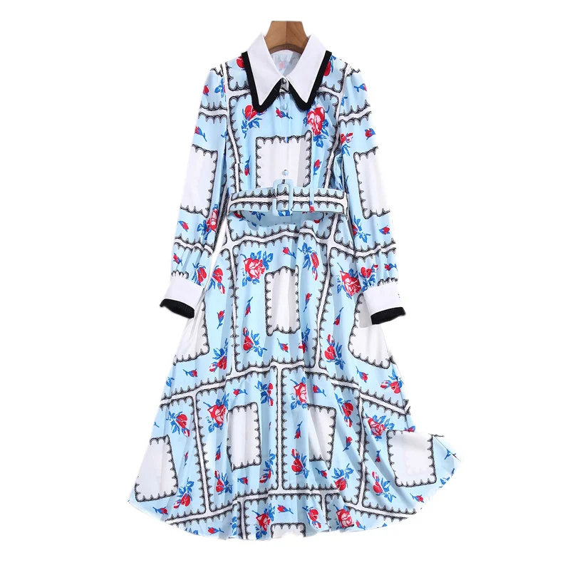 

Женское платье с отложным воротником, дизайнерское облегающее вечернее платье миди с длинным рукавом и поясом в вечерние ле пэчворк, весна-...