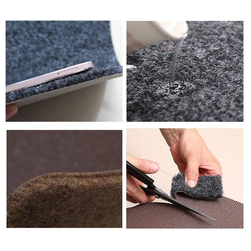 Ковер в японском стиле однотонный коврик для входной двери нескользящий из