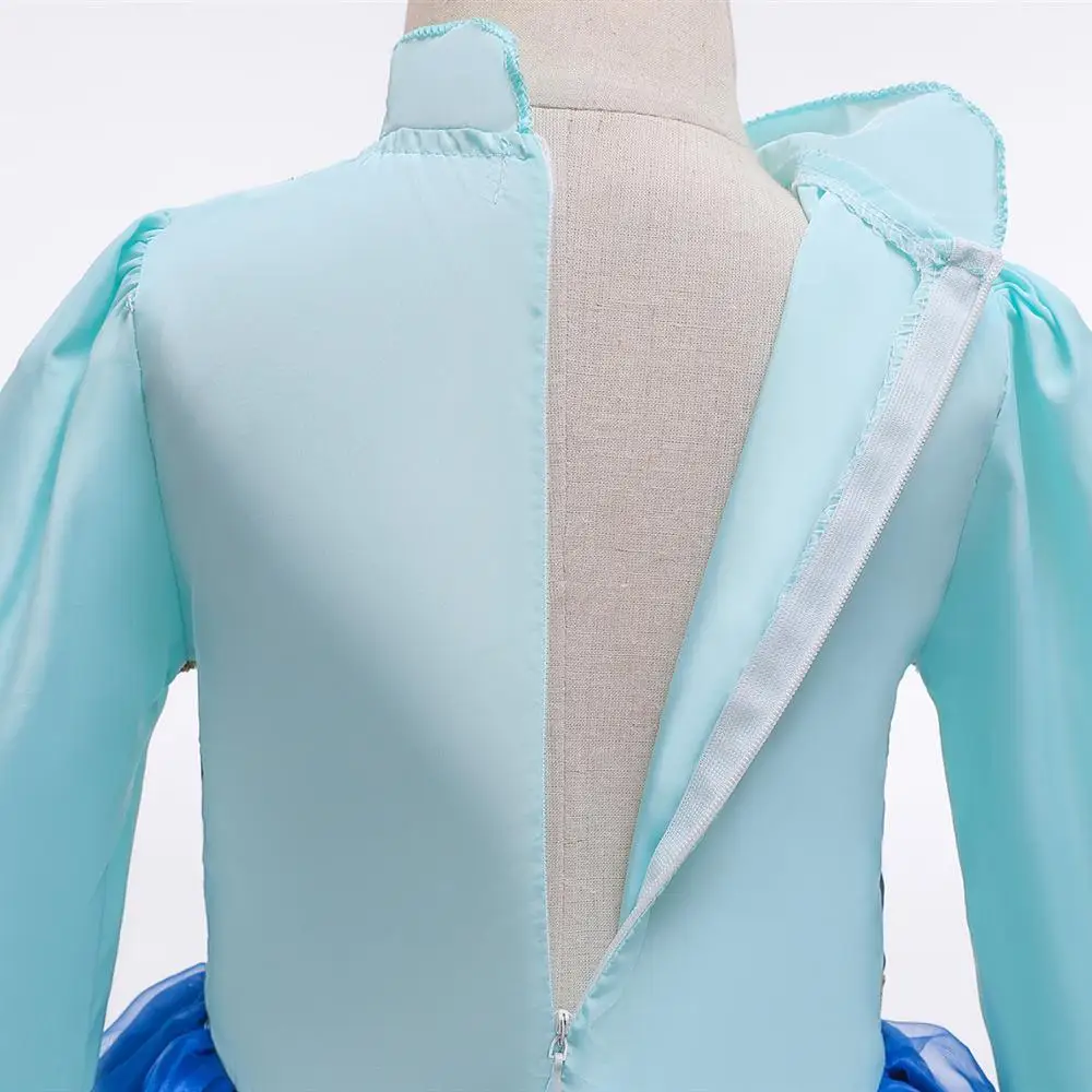 Платье для девочек с героями мультфильма Холодное сердце платье на Рождество и