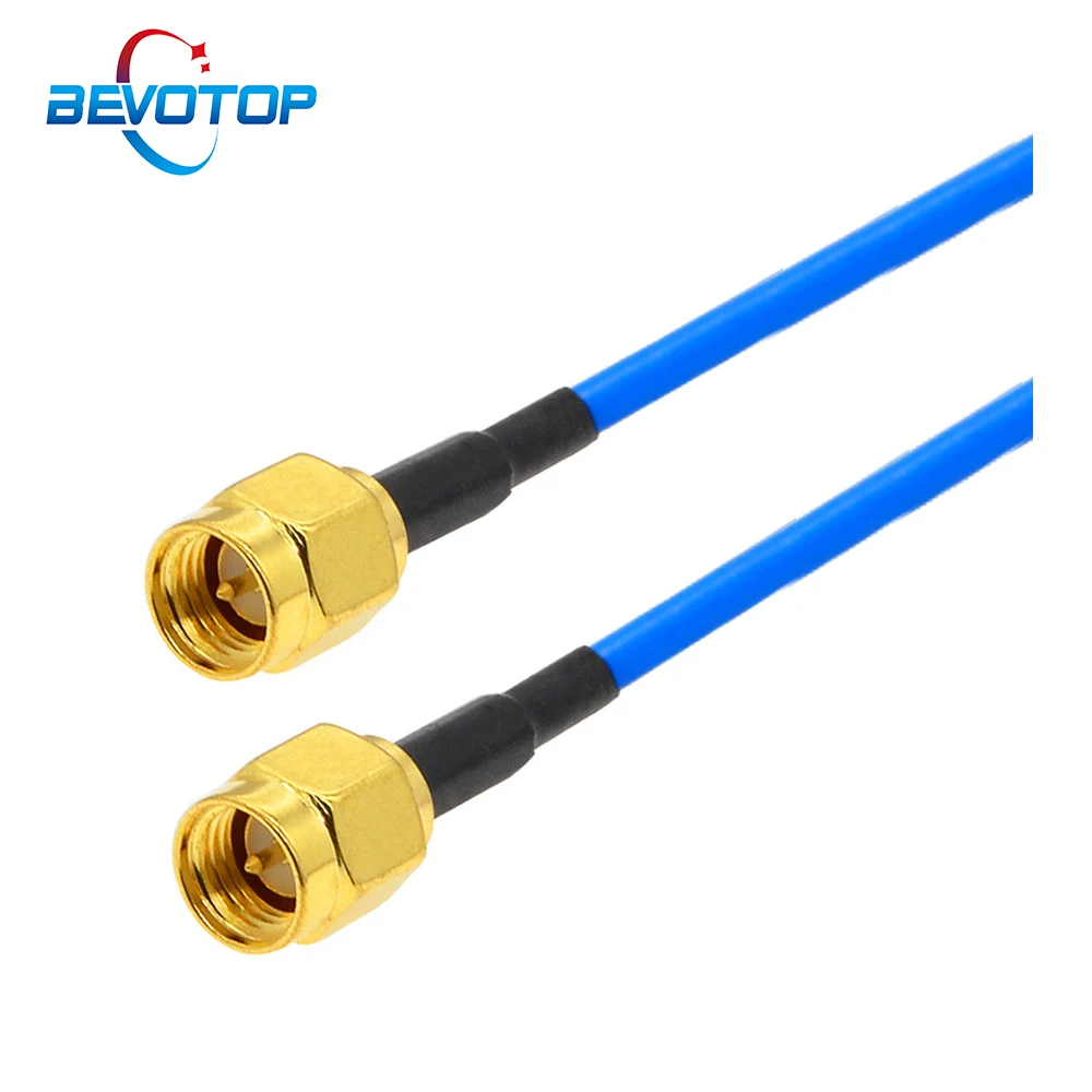 10 шт./лот синий RG405 кабель SMA Мужской к Male / RP коаксиальный перемычка косичка WI FI