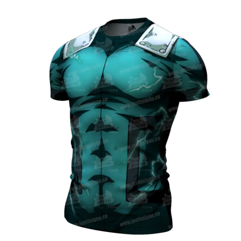 

2021 Summer New T Shirts Men Compression Shirts Anime 3d Printing Short Sleeve Fitness T-shirt Men Running T Shirt Tops