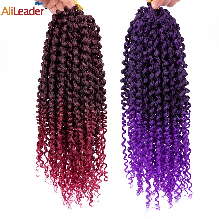 

Alileader 12" Senegalese Twist Braids Hair Heat Resistant Synthetic Blonde Curly Hair Crochet Braiding Hair Extension For Women