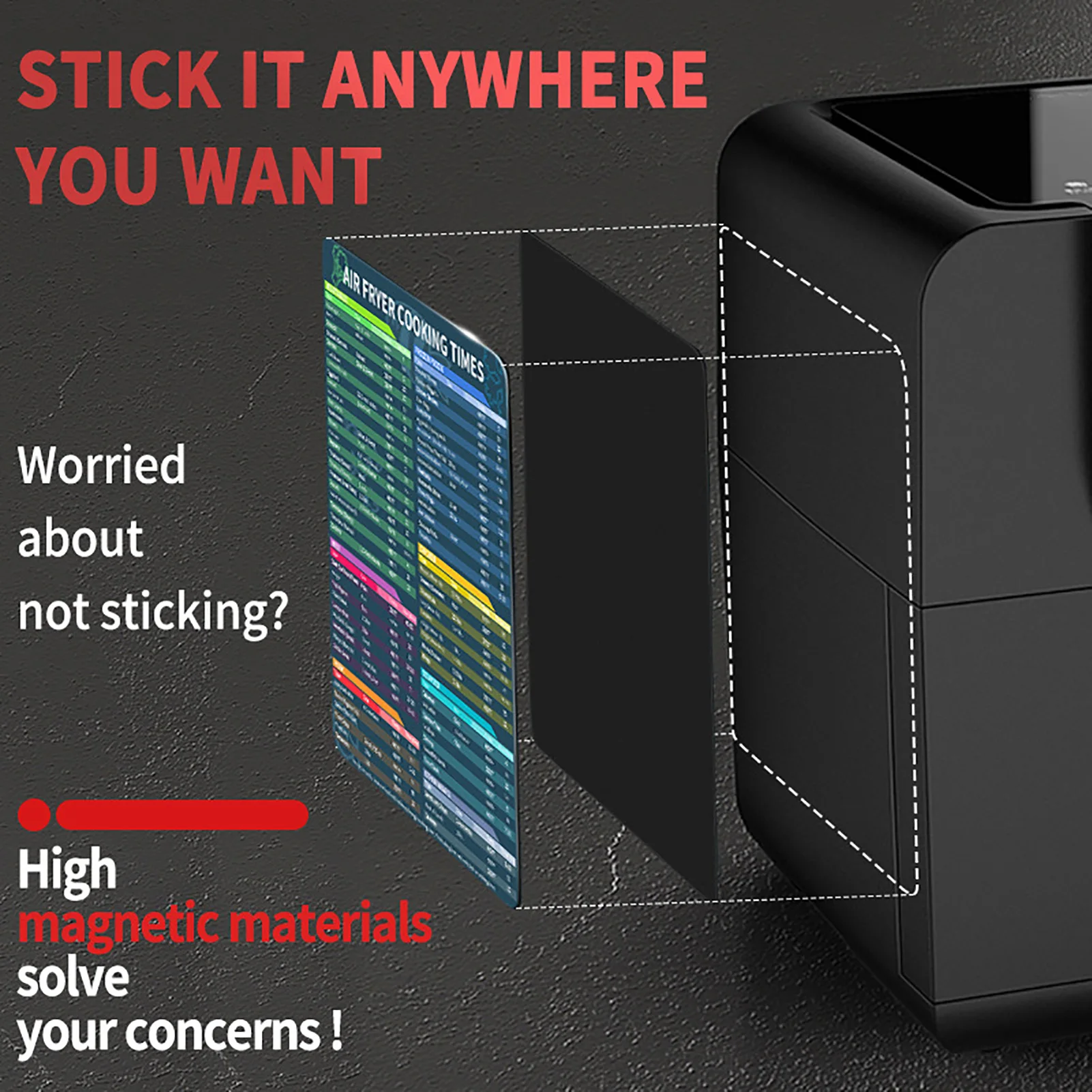 График времени приготовления аэрофритюрницы Магнитный шпаргалка набор магнитов