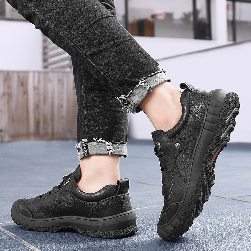 Мужские повседневные туфли на шнуровке натуральная кожа оксфорды для работы и