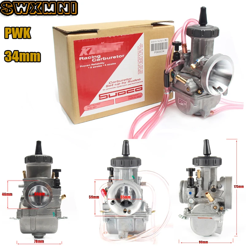 Универсальный мотоциклетный карбюратор PWK34 34 мм для замены карбюратора mikuni Keihin