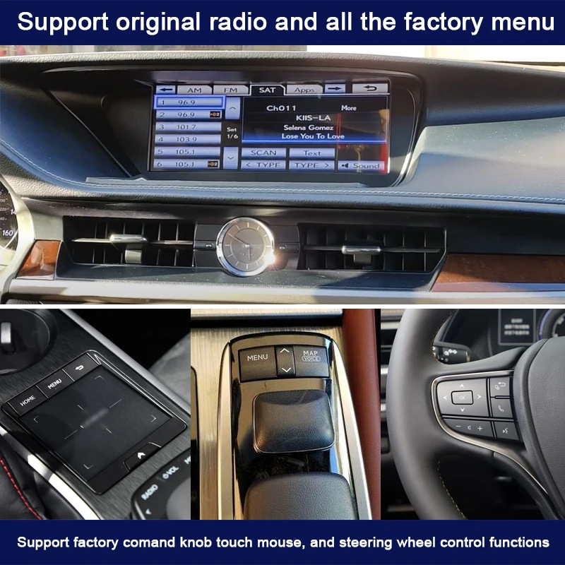 Автомобильный мультимедийный плеер на Android 10 4 Гб + 64 ГБ с GPS Wi-Fi DSP CarPlay для LEXUS RX 300h