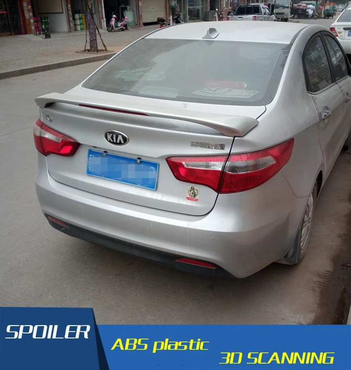 Спойлер для Kia K2 высококачественный спойлер из АБС материала заднего крыла