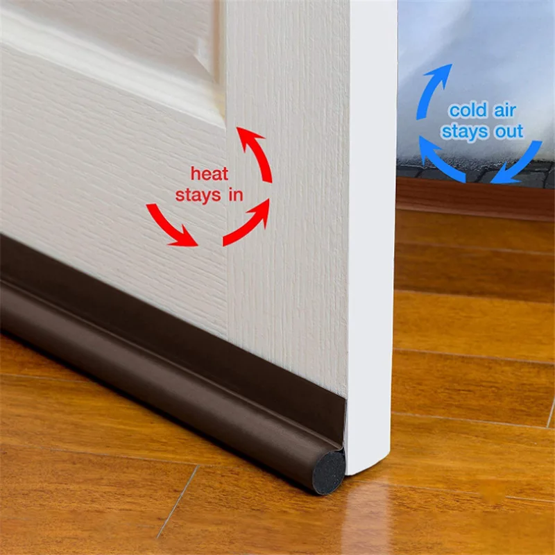 New Door Bottom Seal Strip Stopper Guard Wind Dust Weather Stripping Burlete Puerta Casa Soundproof Tape Gap Sealer Protector |