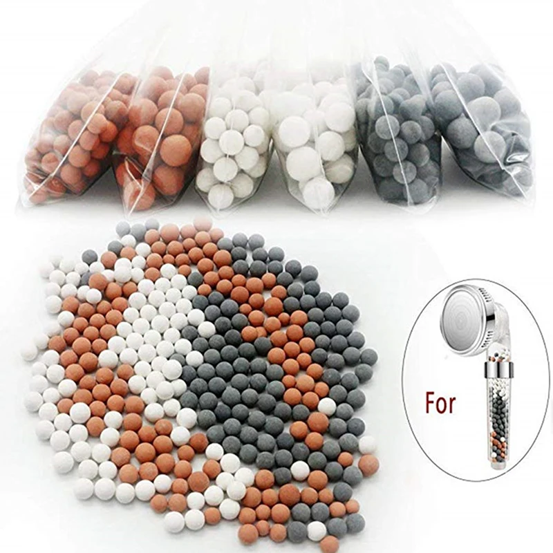 

Shower Head Replacement Beads Filter Mineralized Negative Ions Ceramic Balls