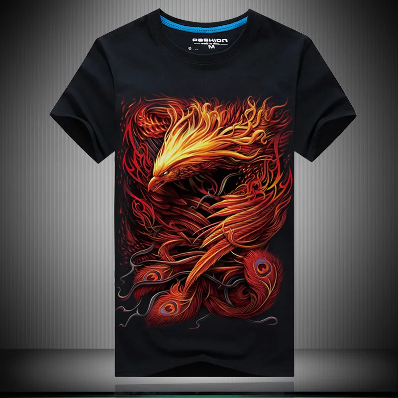 

Summer T-shirt short sleeve three-dimensional pattern