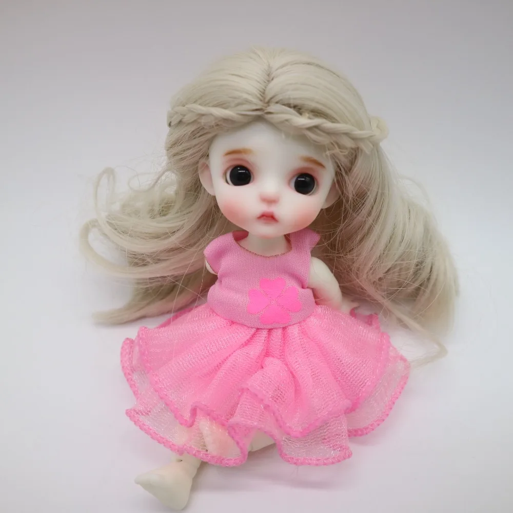 15 см BJD 1/8 кукла суставная Смола включает глаза одежда парики
