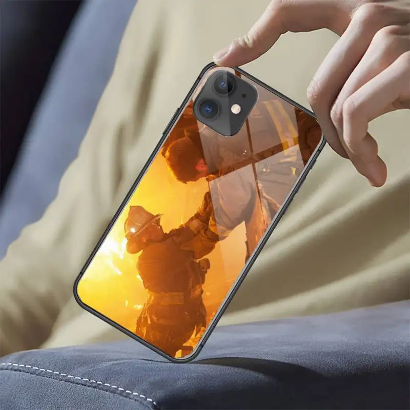

Firefighter Heroes Super hero coque funda cover Phone Case Tempered glass For iphone 5C 6 6S 7 8 plus X XS XR 11 PRO MAX