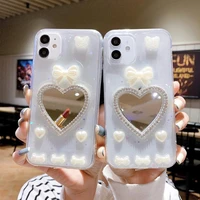 color thick border love mirror phone case for oppo a53 a32 a93 a91 a31 a8 a5 a9 a92s a5 a12e a72 a11 reno 5 4 3 z k se pro cover