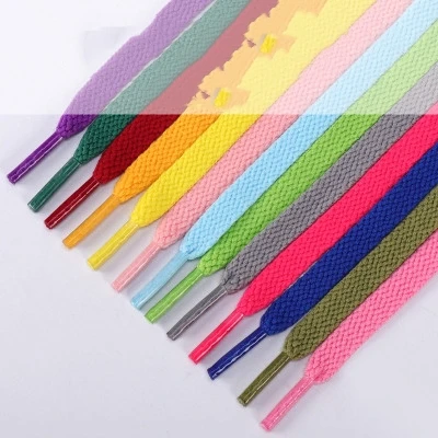 36 Colors 8mm Flat Thicken White AF1  Kids  Shoelaces  Basketball Sneakers Sail  Shoe Laces  Shoe Accessories 60/100/120/140