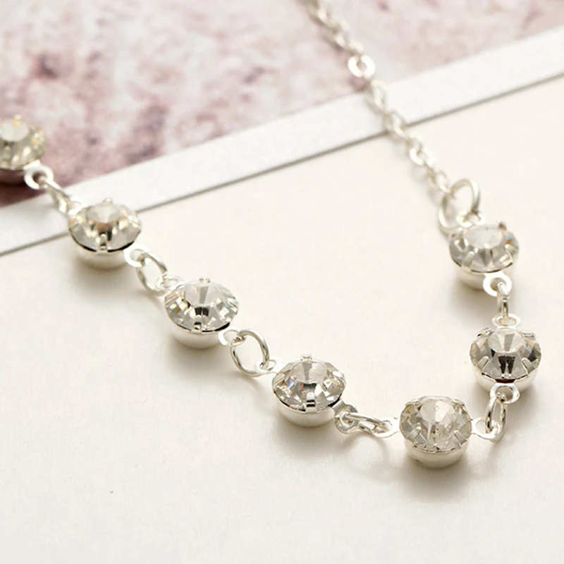 

Fashion Crystal Anklets For Women Gold Silver Color Boho Anklet Strap Bracelet On The Leg Foot Bracelets Bohemian Jewelry