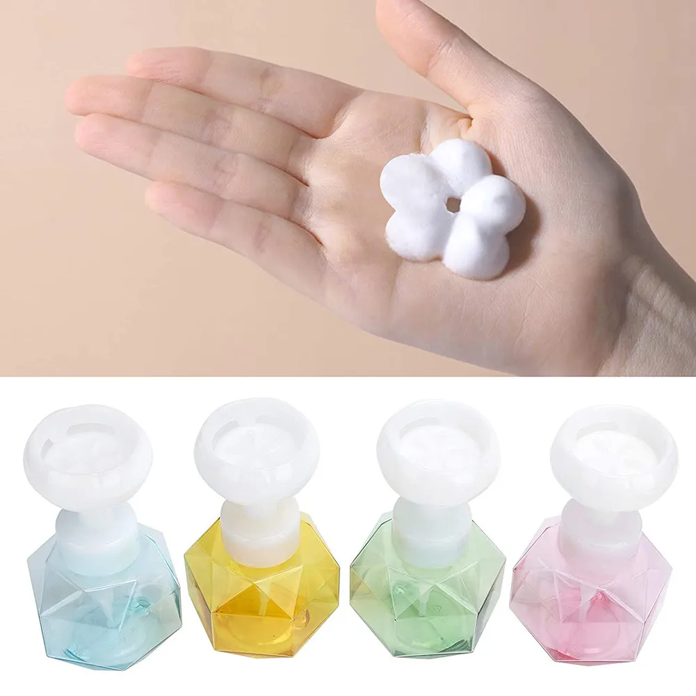 

300ml Flower Shape Foam Liquid Soap Dispenser Foaming Pump Empty Bottle Shower Gel Hand Washing Bottle Bathroom Supplies