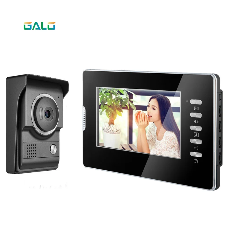 

2019 new 4 wired villa video door phone 7inch TFT LCD Acrylic screen night vision color camera home security intercom system