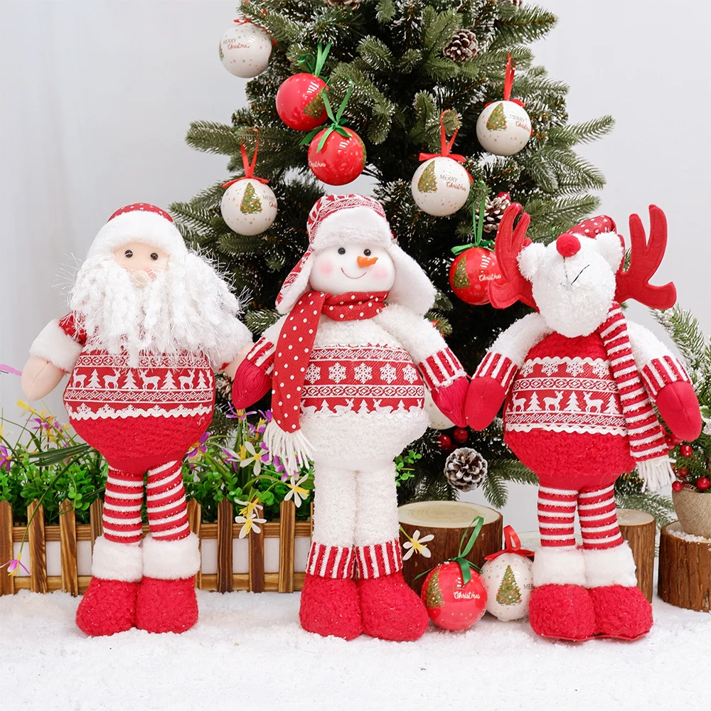 

Elf Plush Dolls Soft Plush Stuffed Toy Christmas Decoration Festival Gift for Kids Children Birthday New Year Navidad Ornaments