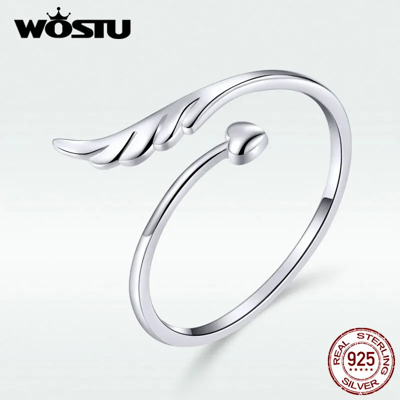 Женское кольцо в виде крыла ангела из серебра 925 пробы | Украшения и аксессуары