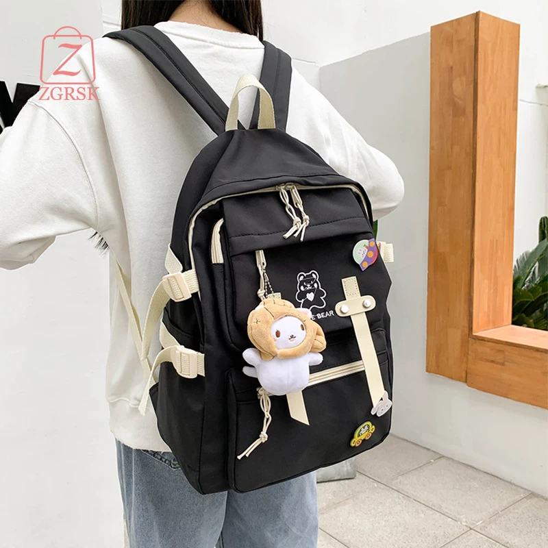 

Female Bag Bags For Teenagers Women Luxury Printing Backpack Capacity Autumn School Bags For Girls England Style Lady Backpack