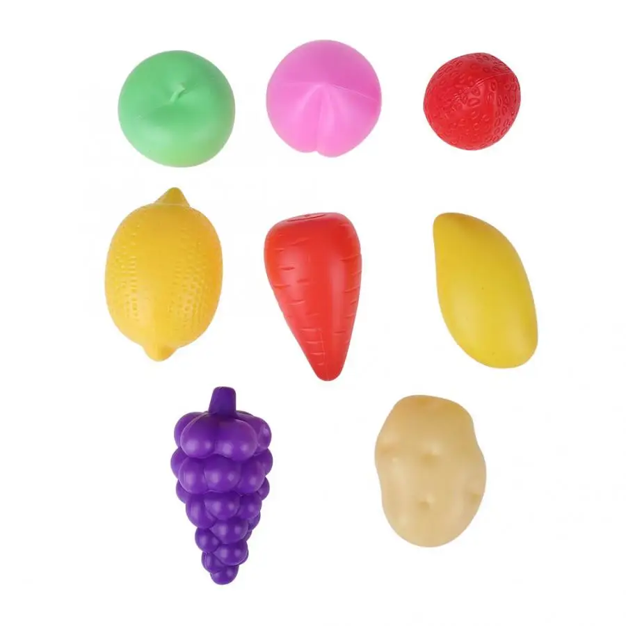 Детская игрушечная Тележка для покупок имитация из АБС пластика игрушка с едой