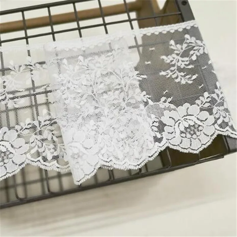 5 метров чистый белый неэластичный кружевной край отделка сетка детское платье