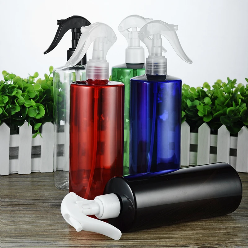

500ML Flat Shoulder Bottle with Small Mouse Spray Cosmetic Packaging Empty Bottle 10PCS/LOT