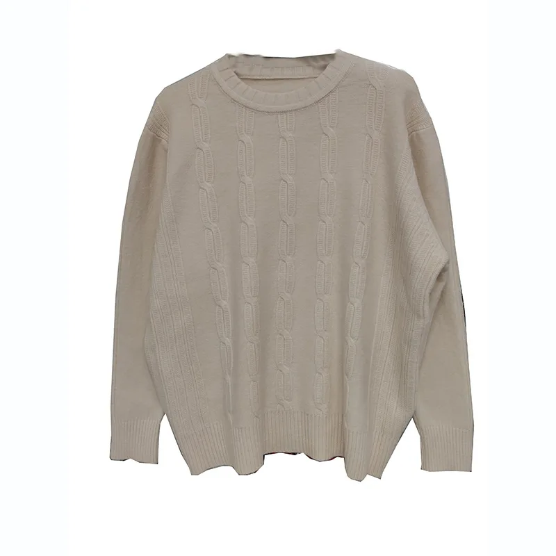 Женский льняной свитер в стиле ретро с цветком мягкий пуловер новый стиль Ранняя