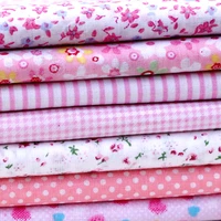buulqo 2525cm 100 cotton 7 assorted pink pre cut charm squares quilt fabric
