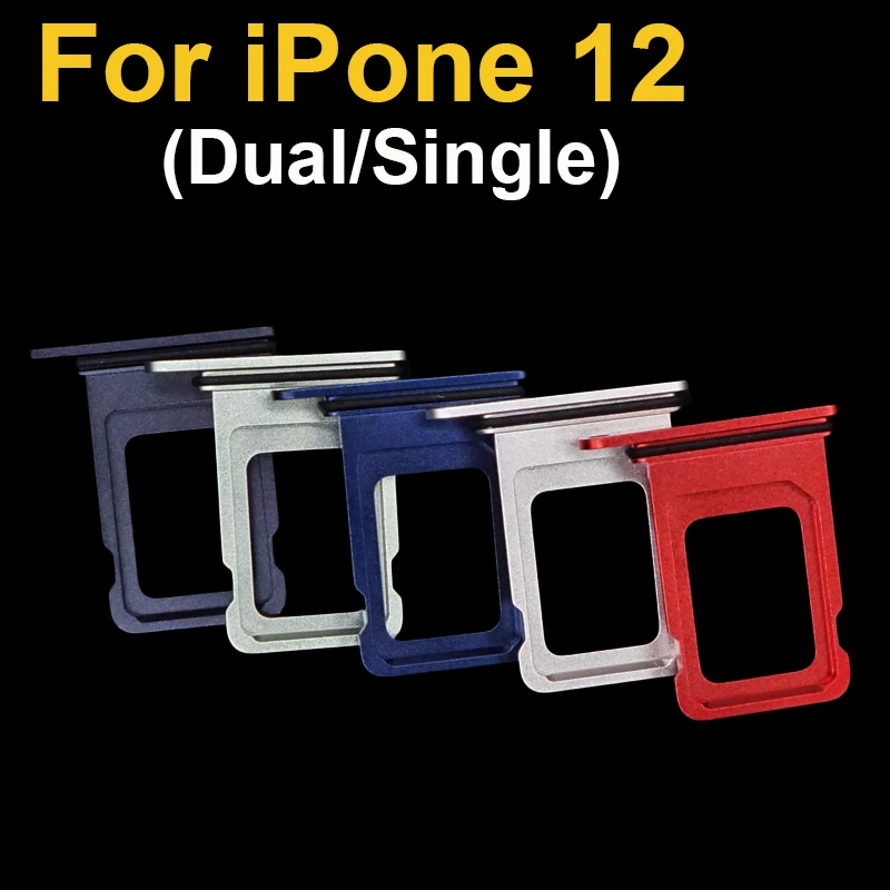Двойной/одинарный слот для держателя Sim-карты iPhone 12 с резиновой