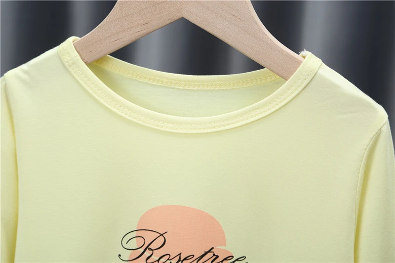 Весенние комплекты одежды для девочек пижамные из чистого хлопка мягкая