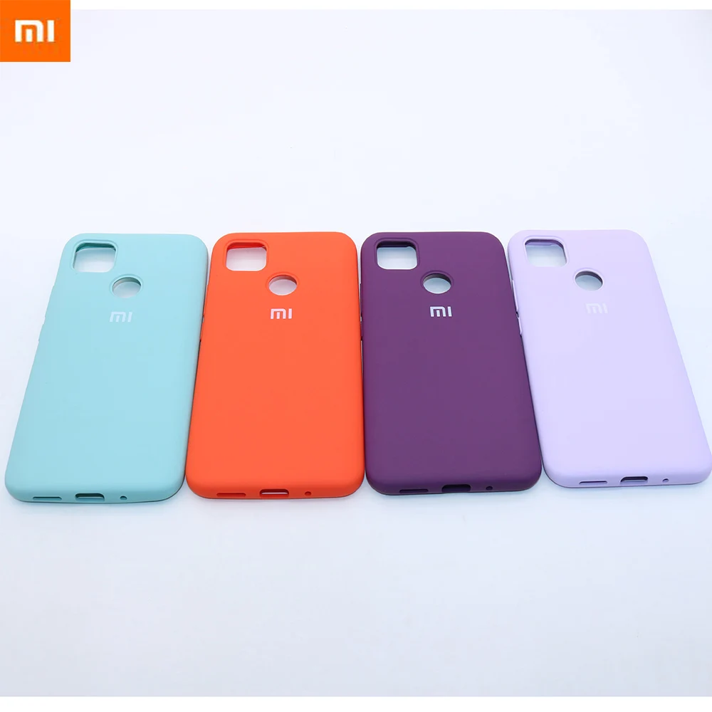 

Redmi 9C NFC Case Redmi 9C Silky Soft-Touch Liquid Silicone Phone Cover Full Protective Shell For Redmi 9C 9C NFC With Logo