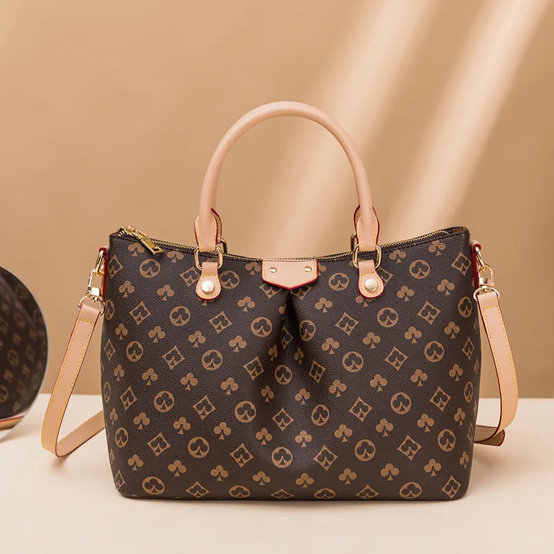 

Large Capacity Totes 2021 New bags for women Printed Textured Shopping Bag Shoulder Crossbody Portable tote bag