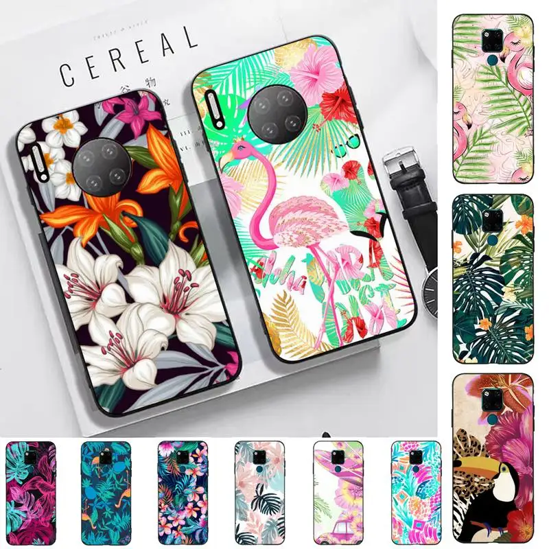 

Yinuoda Tropical Leaves Flowers Phone Case for Huawei Mate 20 10 9 40 30 lite pro X Nova 2 3i 7se