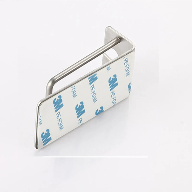 

1Pc 304 Stainless Steel Toothbrush Holder with Sticker Cup Rack Wall Mounted Bathroom Organizer Accessories