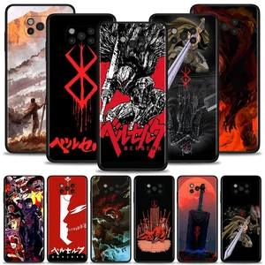 Phone Case For Xiaomi Poco X3 NFC M3 Pro pocophone F1 Note 10 Lite CC9 CC9E A2 Lite Soft TPU Shell Berserk