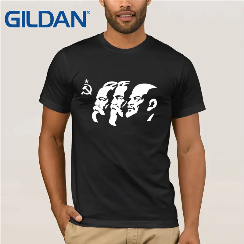 Футболка с короткими рукавами советским коммунистическим Лениным Марксом