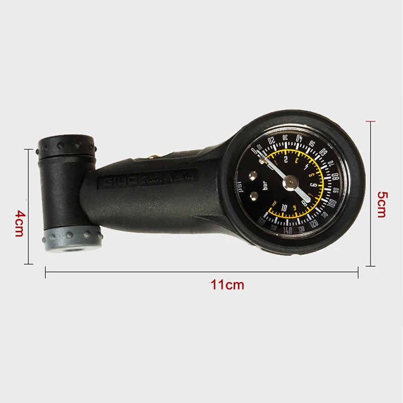 

Professional Bike Tire Gauge Schrader Presta Valves Air Pressure Gauge 160 PSI Barometer Cycling Accessories for Bicycle