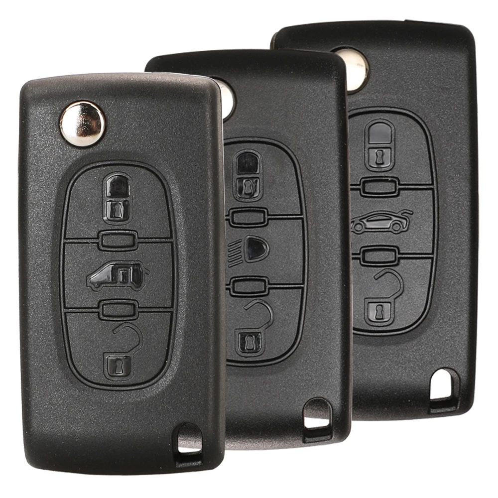 

Remote Flip Car Key Shell for Peugeot 107 206 307 407 408 607 807 Citroen C2 C3 C4 C5 C6 C8 Xsara Picasso CE0523/0536