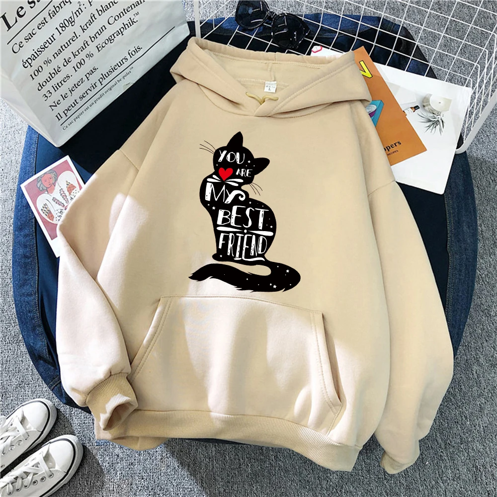 

Женская толстовка с капюшоном и круглым вырезом, в стиле хип-хоп