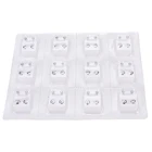 Одноразовые безопасные пирсинг серьги-гвоздики для пирсинга из медицинского стального сплава, пистолет для ювелирных изделий инструмент для пирсинга серебряного цвета, 12 пар